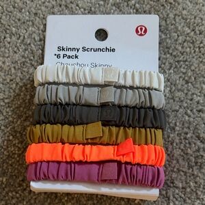 Lululemon Skinny Scrunchie 6 Pack NWT